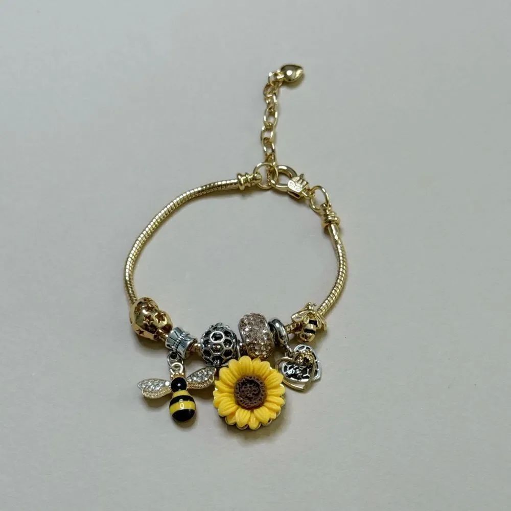 Sunflower Bracelet #1795 - Picture 4 of 5